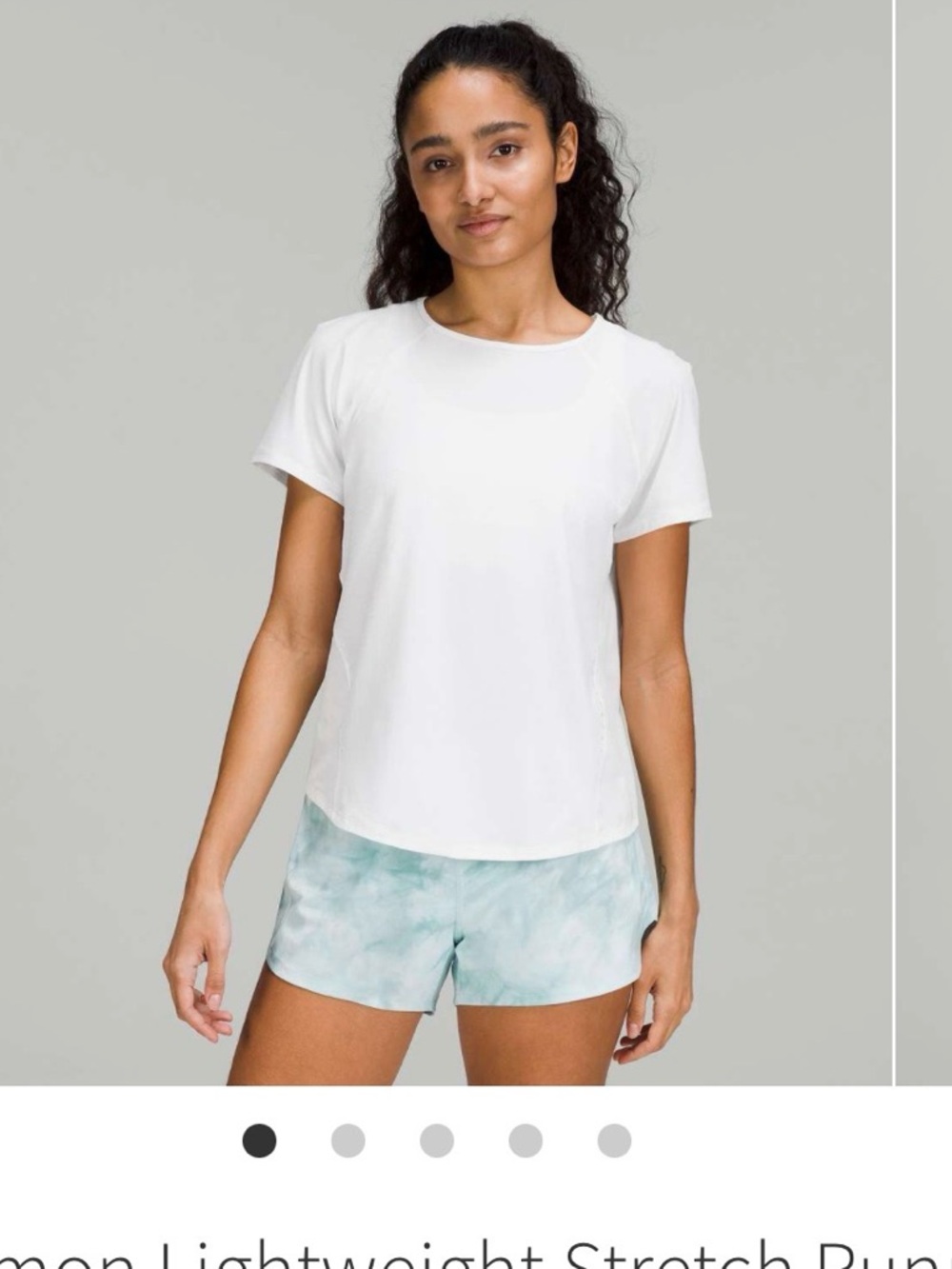 Lululemon lightweight running shirt